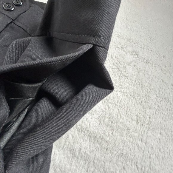 Pendleton Women’s Black Virgin Wool Dress Pants 6 Wide-Leg Flat Front Classic - Picture 8 of 12